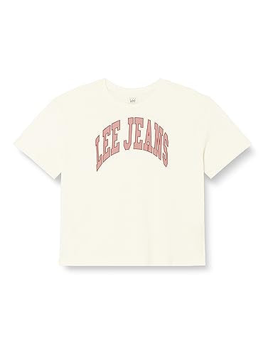 Lee Women's White Ecru Crew Neck T-Shirt | Lee In Lebanon