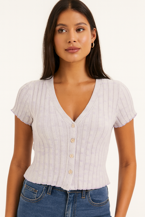 Forever 21 Women's Light Purple Buttoned Blouse | Forever 21 In Lebanon