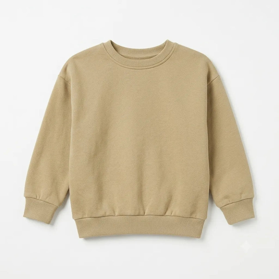 Zara Baby Girl's Khaki Green Long Sleeve Pullover Sweatshirt|Zara In Lebanon