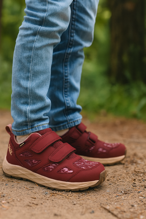 Jack Wolfskin Boy's Burgundy Woodland 2 Texapore Low VC K |Jack Wolfskin in Lebanon