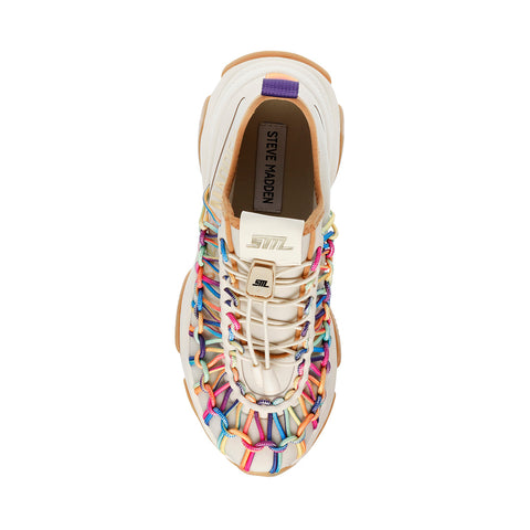 Steve Madden Women's Bone Multi Synthetic Prome Nade Sneakers | Steve Madden In Lebanon