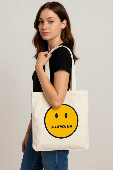 Forever 21 Women's White/Multi Air-walk Happy Face Tote Bag | Forever 21 in Lebanon