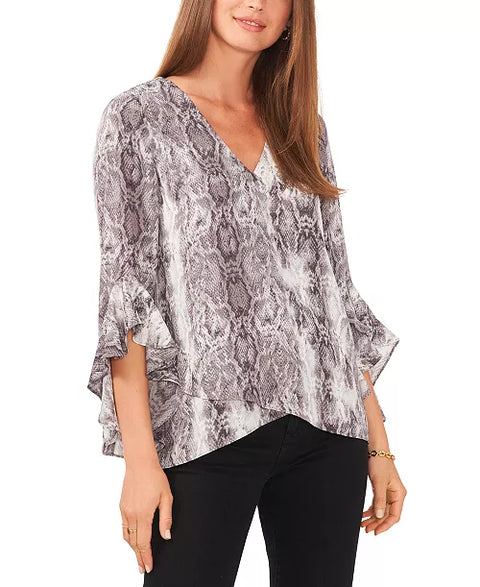Vince Camuto Women's Multi Color Animal Printed Blouse | Vince Camuto In Lebanon