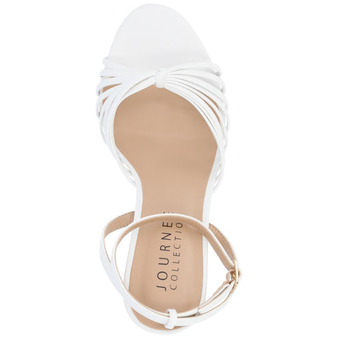 Journee Collection Women's White Vanita Stiletto Strappy Dress Sandals | Journee Collection In Lebanon