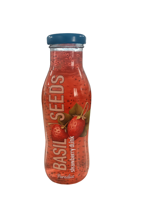 Paradice Basil Seeds Strawberry Flavour 250ml | Paradice In Lebanon
