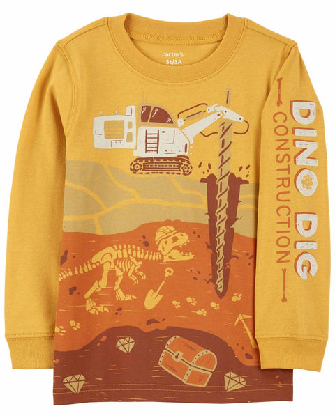 Carter's Baby Boy's Yellow Long Sleeve Blouse | Carter's In Lebanon
