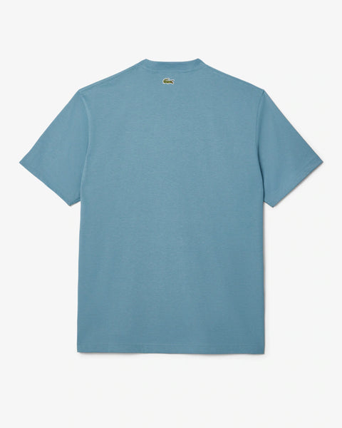 Lacoste Men's Petrol Printed Cotton Short Sleeve T-Shirt | Lacoste In Lebanon