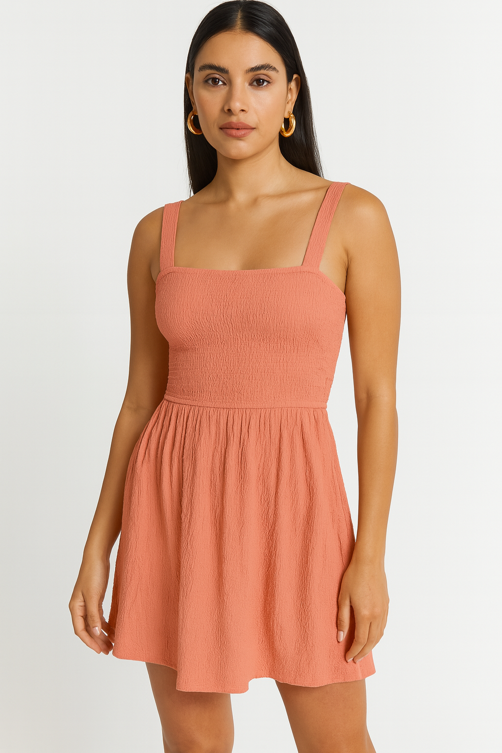 Forever 21 Women's Coral Open Back Sleeveless Dress | Forever 21 In Lebanon