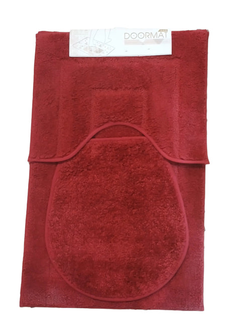 Naji Dark Red Doormat 3pc | Naji Doormat  in Lebanon