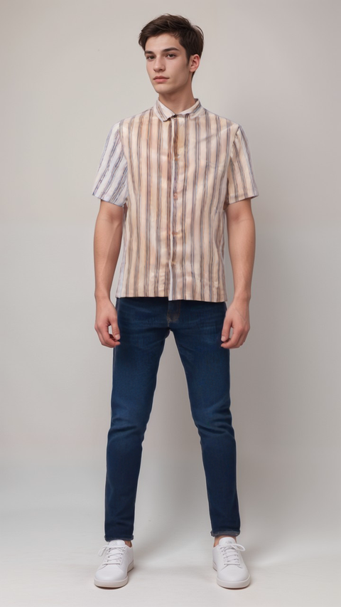 Nautica Men's Multi Color Shirt ABF2419