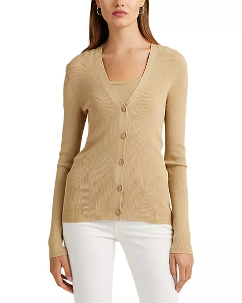 Lauren Ralph Lauren Women's Beige Long Sleeve Cardigan |Lauren Ralph Lauren In Lebanon