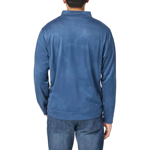 Kirkland Signature Men’s Navy Blue Performance 1/4 Zip Long Sleeve Blouse |Kirkland Signature In Lebanon