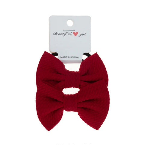 Elegant Handmade Kids Hair Accessories Sweet Baby Hairband with Elastic Bow High Stretch Fabric Candy Colors-New Design