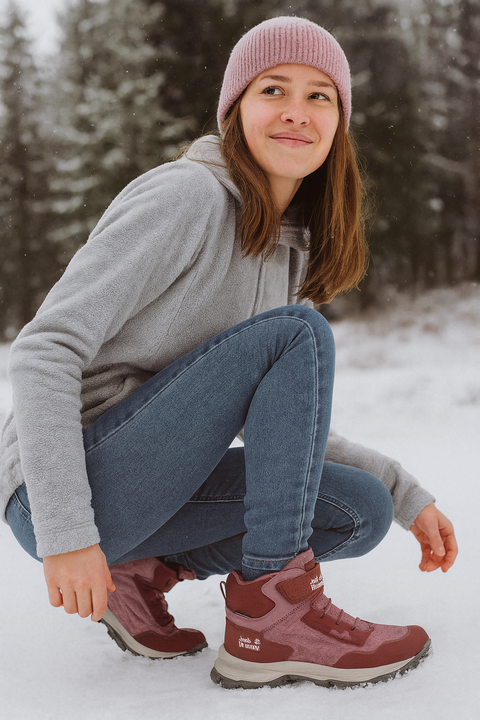 Jack Wolfskin Girl's Purple Cyrox Texapore Mid w K Sneakers |Jack Wolfskin in Lebanon