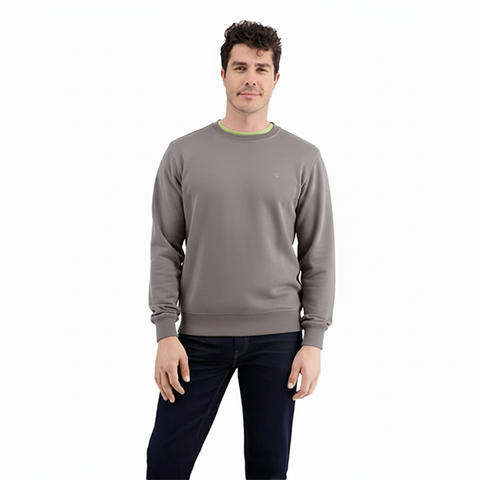 Lerros Men's Gray Crew Neck Sweatshirt | Lerros In Lebanon