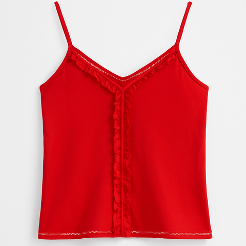 Mango Women's Red Sleeveless Blouse |Mango In Lebanon