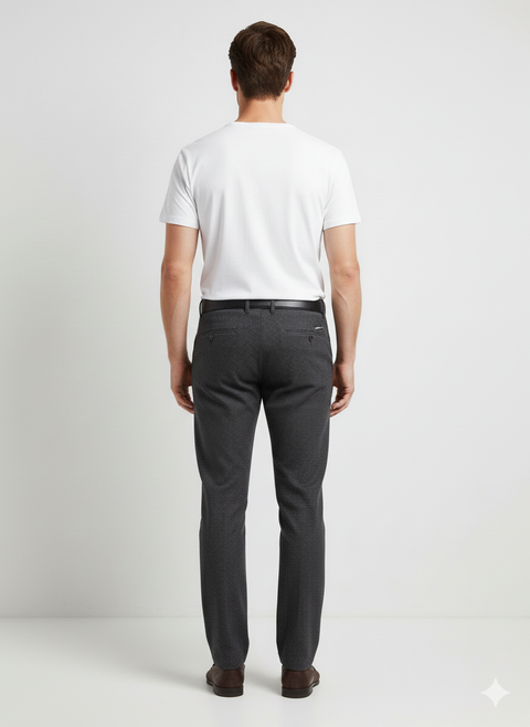 Manguun Men's Black Wool Like Chino Trouser | Manguun In Lebanon
