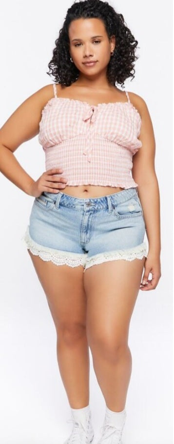 Forever 21 Women's Blue Jeans Short | Forever 21 In Lebanon