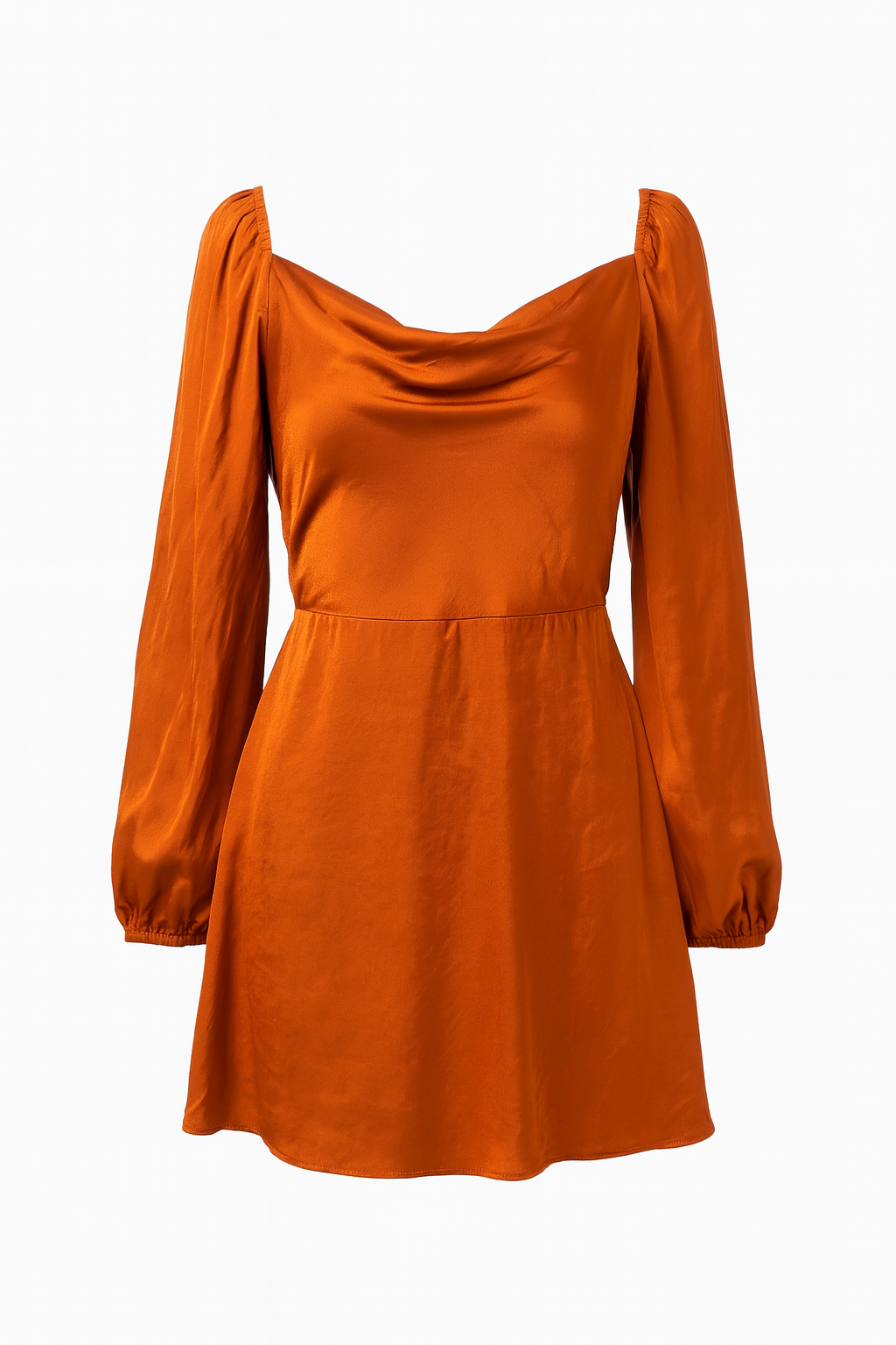Forever 21 Women's Rust Long Sleeve Dress | Forever 21 In Lebanon
