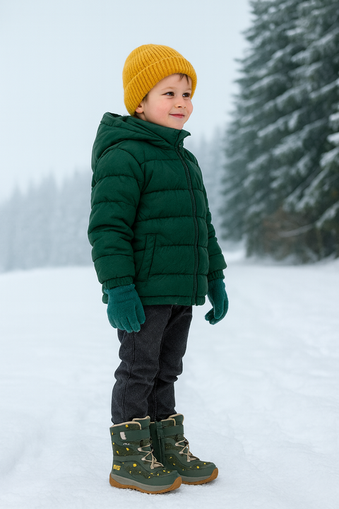 Jack Wolfskin Boy's Dark Green SmileyWorld Texapore High VC K |Jack Wolfskin in Lebanon