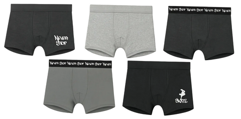 Sinsay Men's Black & Gray Pack Of 5 Trunk Long Boxers | Sinsay In Lebanon