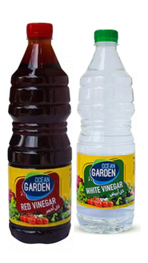 Ocean Garden White Vinegar 1L + Ocean Garden Red Vinegar 1L | Ocean Garden In Lebanon