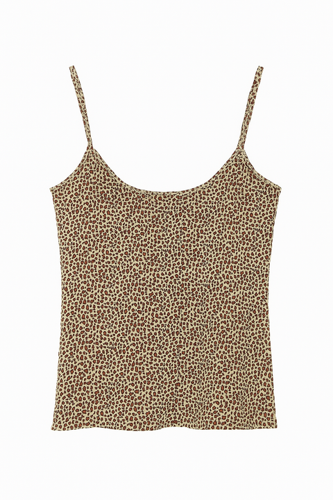 Mango Women's Leopard Printed Sleeveless Blouse |Mango In Lebanon