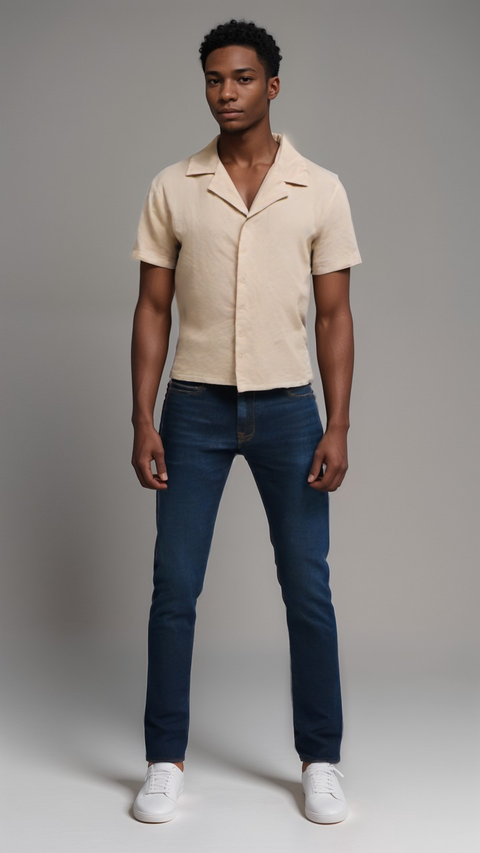 And Now This Men's Beige Shirt ABF2257