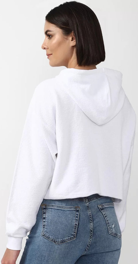 Forever 21 Women's White Barbie Hoodie | Forever 21 In Lebanon