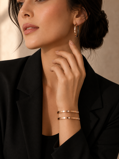 Coach Women's Gold Set Of 2 Bangle Bracelets | Coach In Lebanon