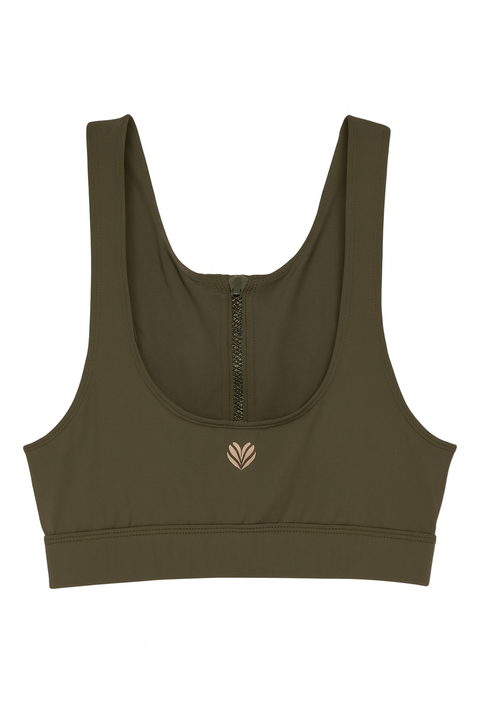 Forever 21 Women's Cypress Dark Green Sport Bra | Forever 21 In Lebanon