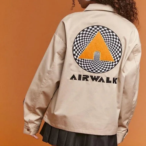 Forever 21 Airwalk Men's Beige Graphic Jacket | Forever 21 In Lebanon