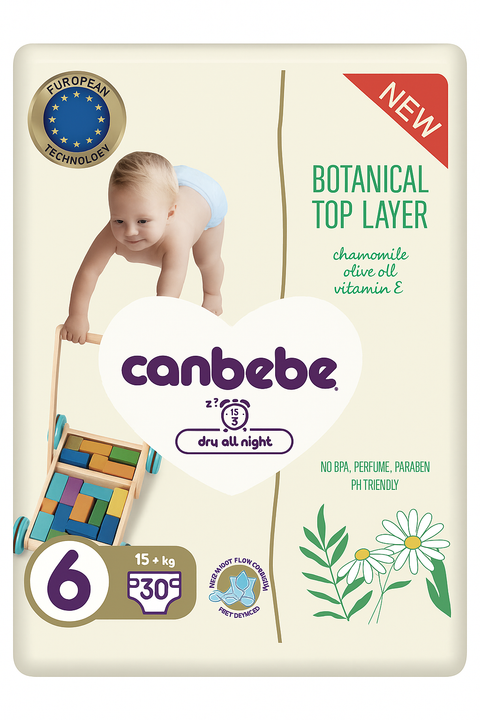 Canbebe Baby Diapers Stage 6 (15+kg) 30 Diapers | Canbebe In Lebanon