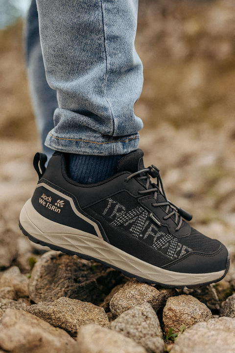 Jack Wolfskin Boy's Black Portland 2 Texapore Low K Sneakers |Jack Wolfskin in Lebanon