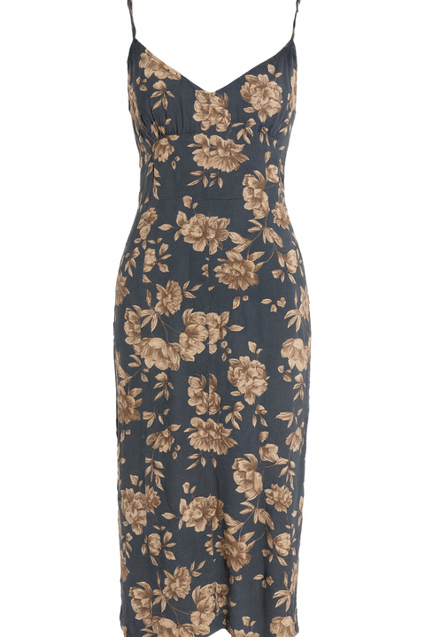 Forever 21 Women's Navy Blue Floral Printed Sleeveless Dress | Forever 21 In Lebanon