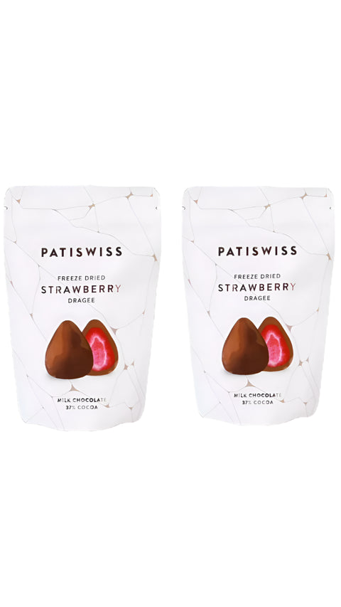 Patiswiss Milk Chocolate Strawberry Dragee 80g*2 | Patiswiss In Lebanon
