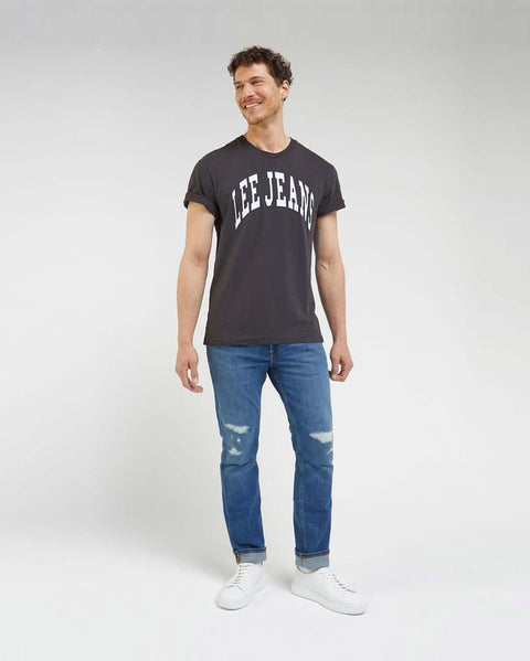 Lee Men's Washed Black Varsity T-Shirt | Lee In Lebanon
