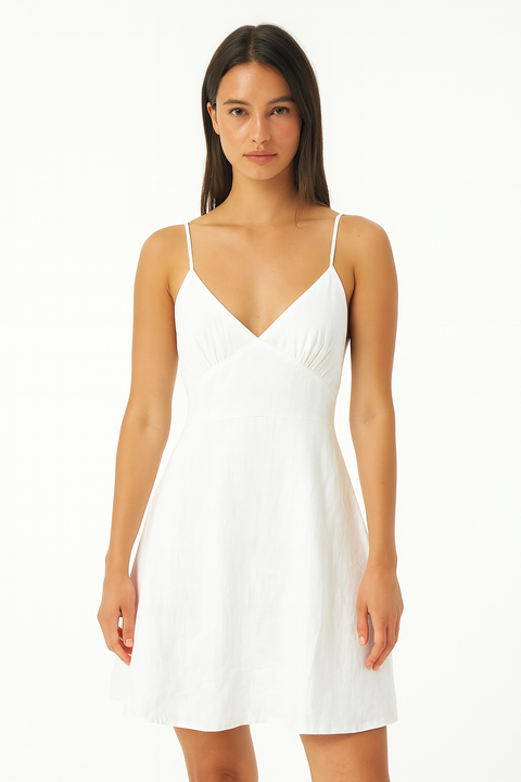 Forever 21 Women's Light Aqua Sleeveless Tie Back Dress | Forever 21 In Lebanon