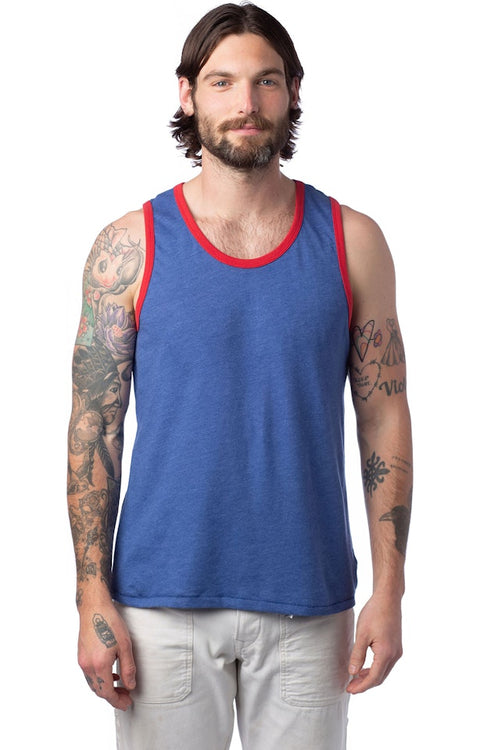 Alternative Men's Royal Blue & Red Sleeveless Tank Top | Alternative In Lebanon