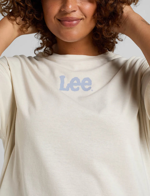 Lee Women's Light Beige Essential Graphic T-Shirt | Lee In Lebanon