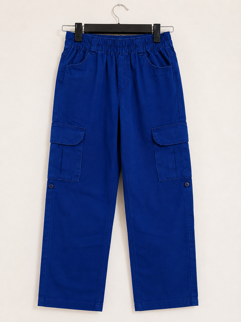 Bassik Boy's Dark Blue Cargo Pants | Bassik In Lebanon
