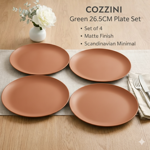 Cozzoni 26.5cm x 4 Plate Matte Dinnerware Set | Cozzini In Lebanon