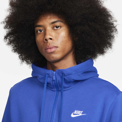 Nike Men's Blue Sportswear Club, Fleece Full-Zip Hooded Jacket | Nike In Lebanon