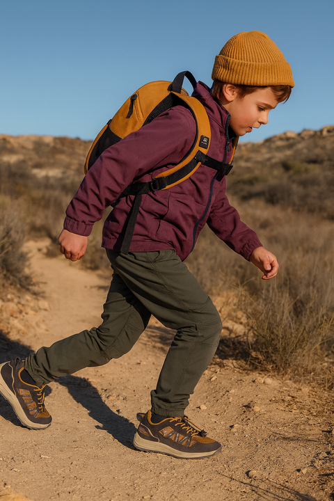 Jack Wolfskin Boy's Brown Portland 2 Texapore K Sneakers |Jack Wolfskin in Lebanon