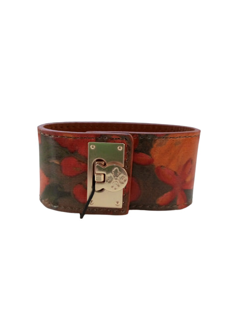 Patricia Nash Gold-Tone Irena Floral Oil Painting Leather Cuff Bracelet | Patricia Nash In Lebanon