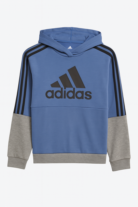 Adidas Boy's Blue & Grey Pullover Hoodie |Adidas In Lebanon
