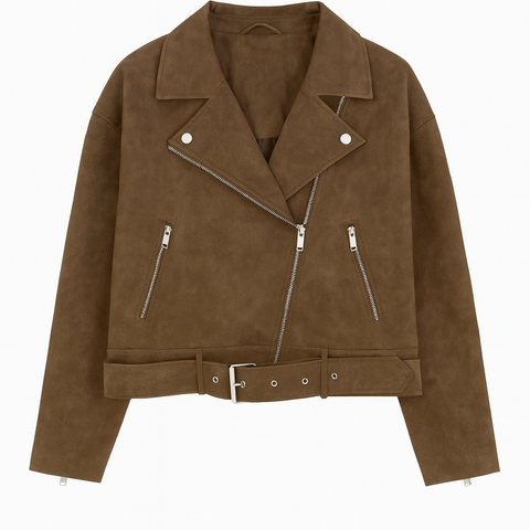 LeGer Women's Brown Leather Jacket | LeGer in Lebanon