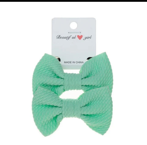 Elegant Handmade Kids Hair Accessories Sweet Baby Hairband with Elastic Bow High Stretch Fabric Candy Colors-New Design
