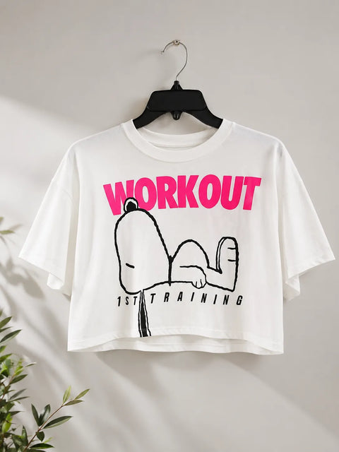Zara Girl's White Snoopy Print T-Shirt | Zara in Lebanon