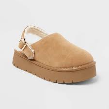 Art Class Women's Camel Suede Clog Slippers|Art Class In Lebanon